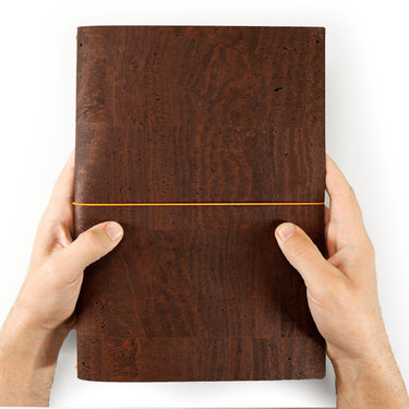 Corkor-A4-Cork-Journal-Cover-brown-hands #color_brown