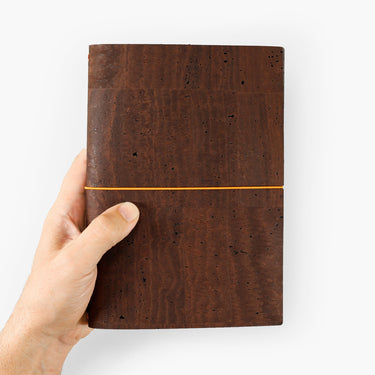 Corkor-A5-Cork-Journal-Cover-brown-hand #color_brown