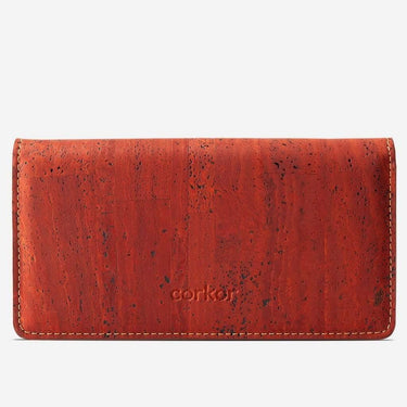 Slim Women Wallet - Corkor #color_red