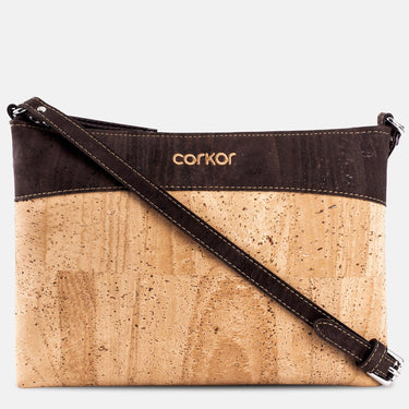 Crossbody Bag - Corkor #color_light-brown-brown