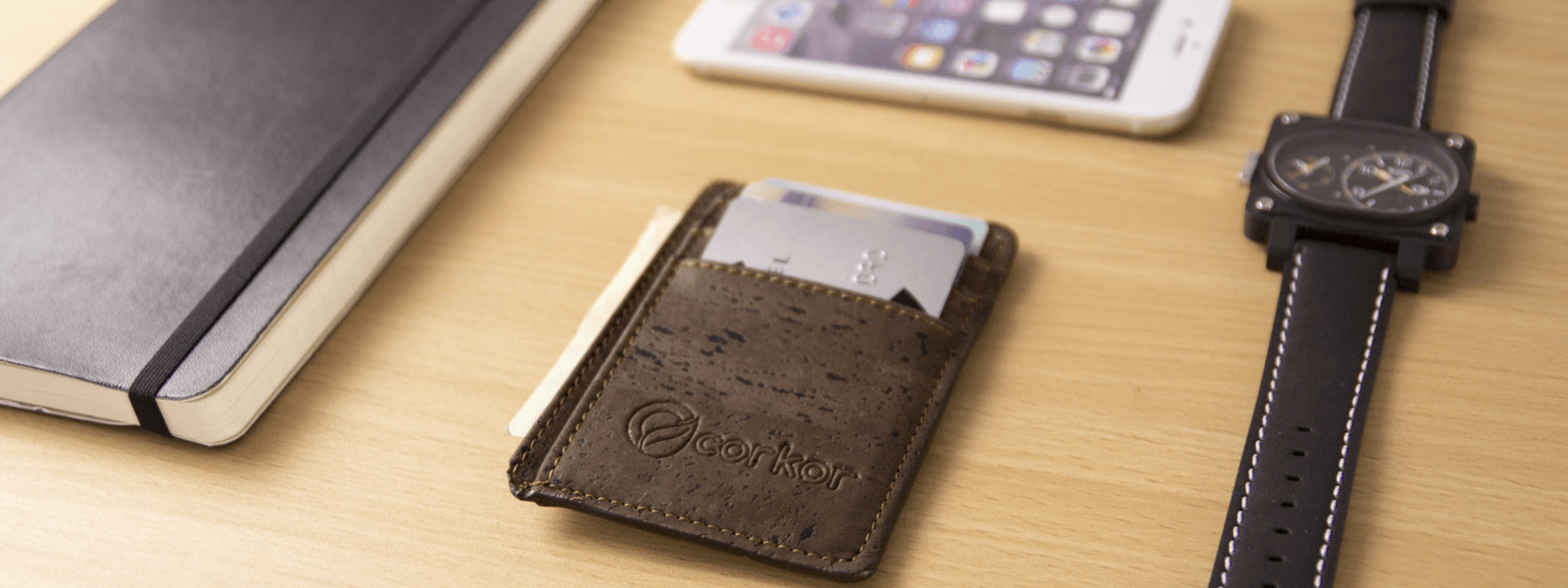 Corkor's Front Pocket Wallet Featured in Bestslimwallet.com | Corkor
