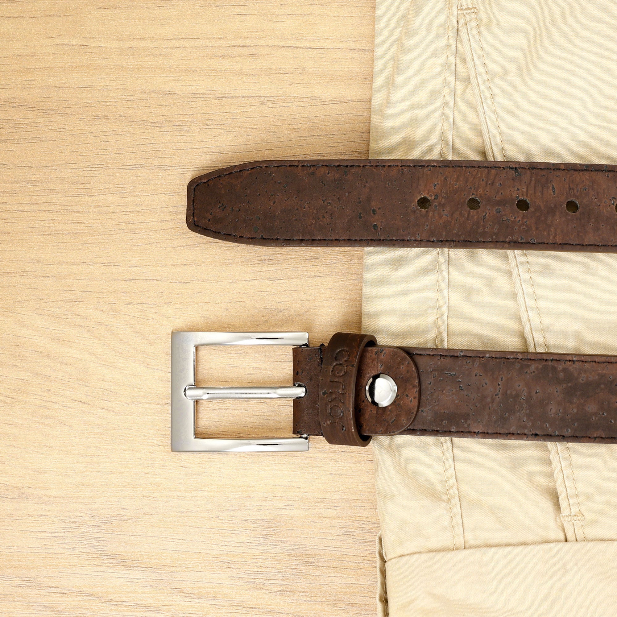 Corkor Kurk riem voor heren 30 mm breed casual accessoire Corkor Kurk riem voor heren 30 mm breed casual accessoire