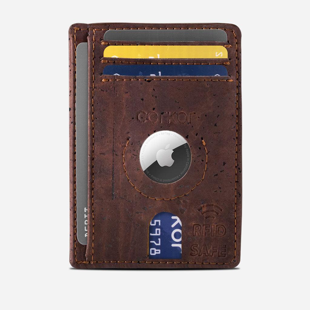 Leather Apple AirTag Wallet Card Wallet With Pocket For Apple AirTag,  Minimalist AirTag Wallet, Unique Gifts for Men -  France