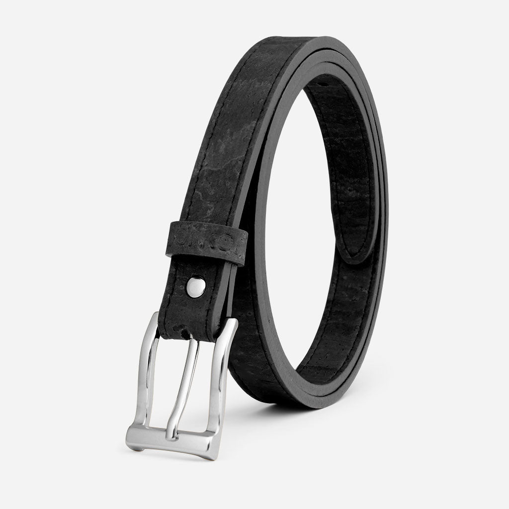 Vegan Cork Belt for Women 20mm Silver Buckle | Eco Friendly  display picture 1
