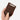 Hand holding a brown cork wallet with a visible brand logo on a light gray background
#color_brown