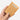 Hand holding a cork wallet with a white background #color_light-brown