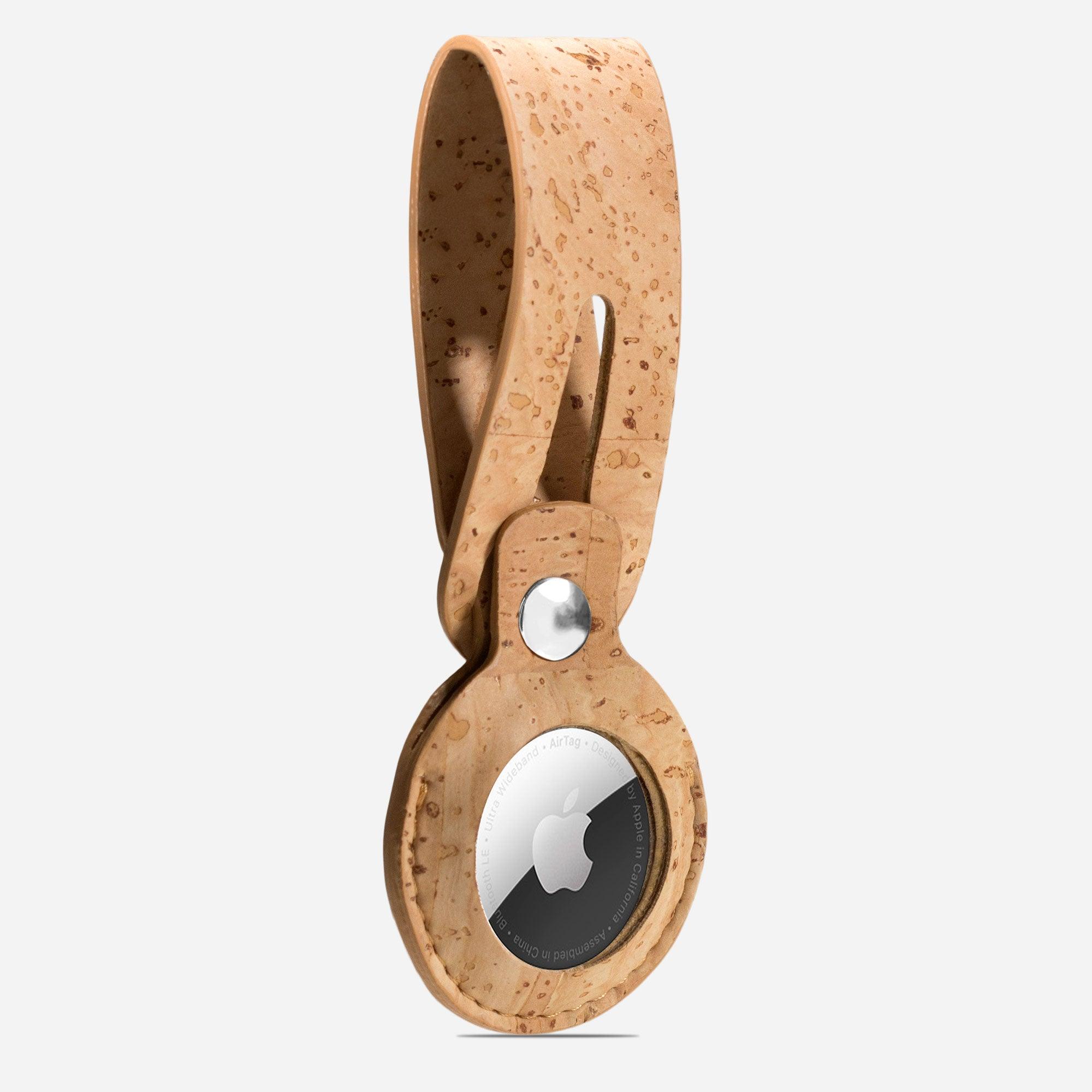 Cork Airtag Keychain for Apple - Stylish and Eco-Friendly Accessory