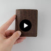 Unboxing of the Slim Cork wallet.