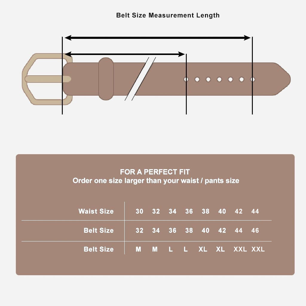 Cork Men's Belt 30mm - 32 to 34 (FOR Waist 30-32) - M / Black