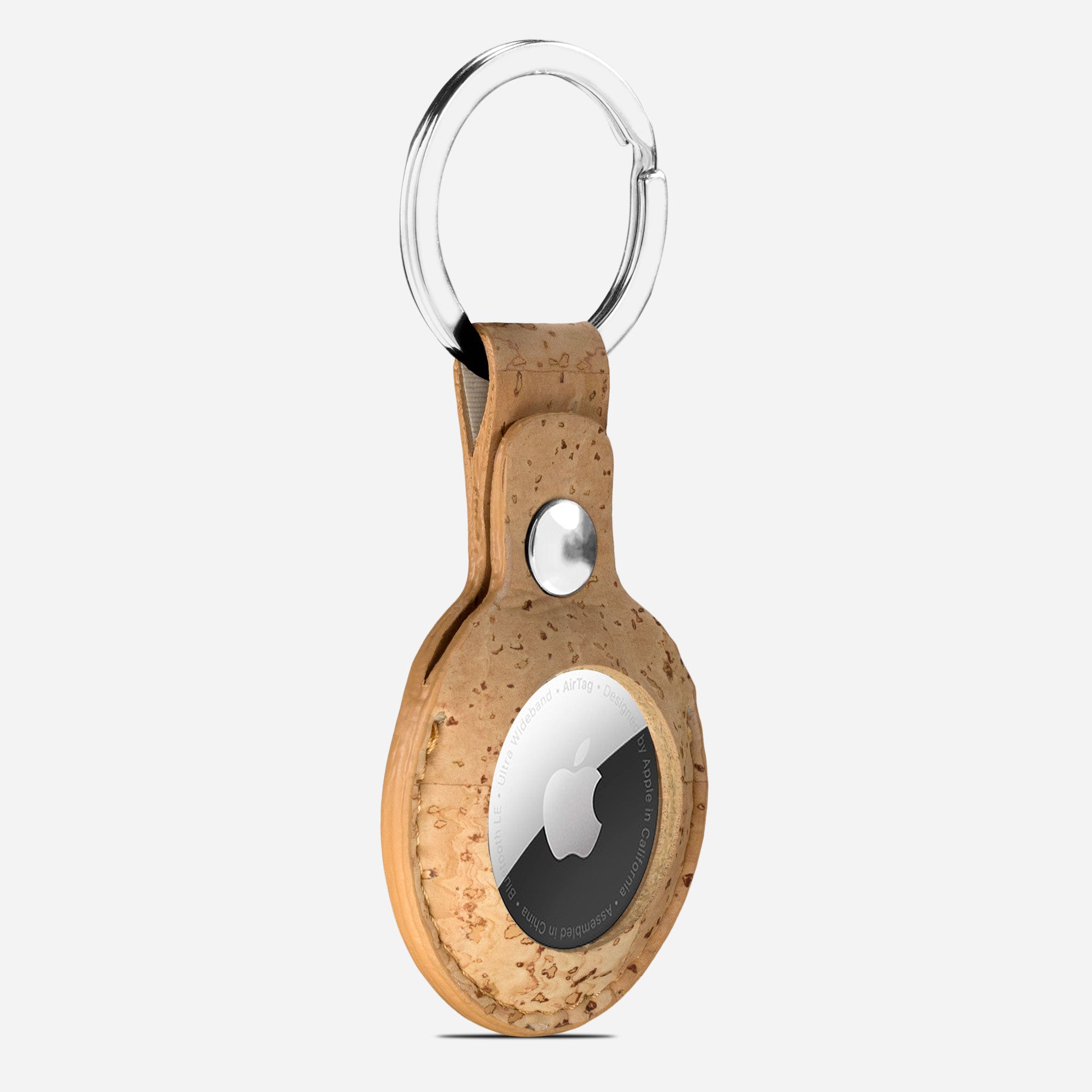Cork Airtag Keychain for Apple - Stylish and Eco-Friendly Accessory