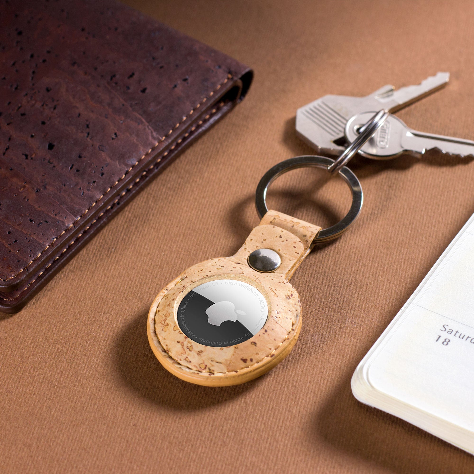 Airtag Keychain for Apple | Cork Keychain