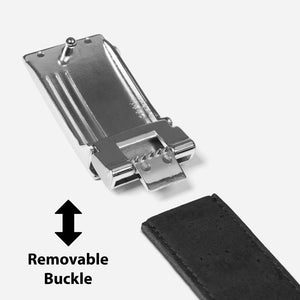 Removable Plaque Buckle.