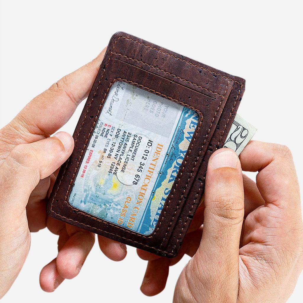 Credit card top id holder wallet