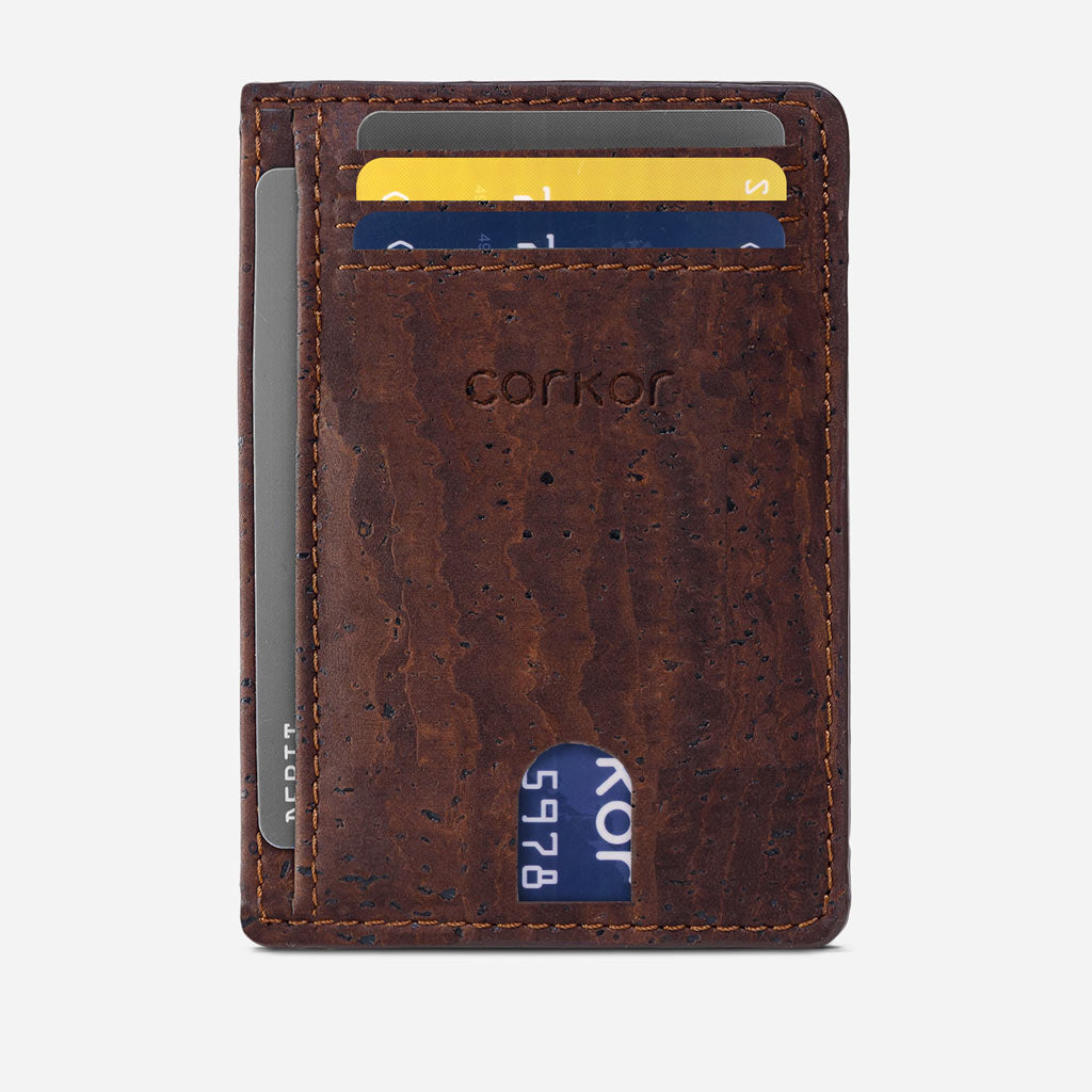 Front Pocket Cork Wallet for Men, Compact & Stylish