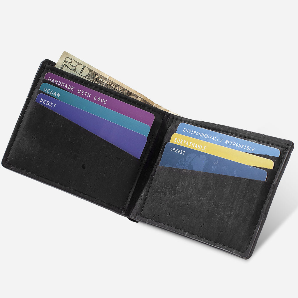 Premium Compact Vegan Wallets - Slim Personalised Vegan Leather
