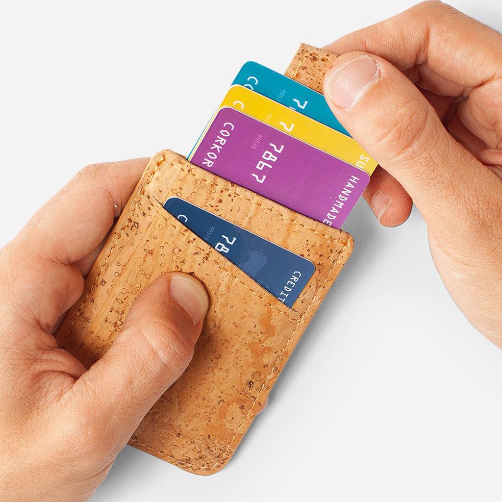 Vegan Cork Card Sleeve | Slim Eco Friendly Minimalist Wallet for Men & Women | Corkor Vegan Cork Card Sleeve | Slim Eco Friendly Minimalist Wallet for Men & Women | Corkor