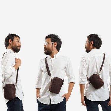 Crossbody Pouch Vertical - Corkor #color_brown
