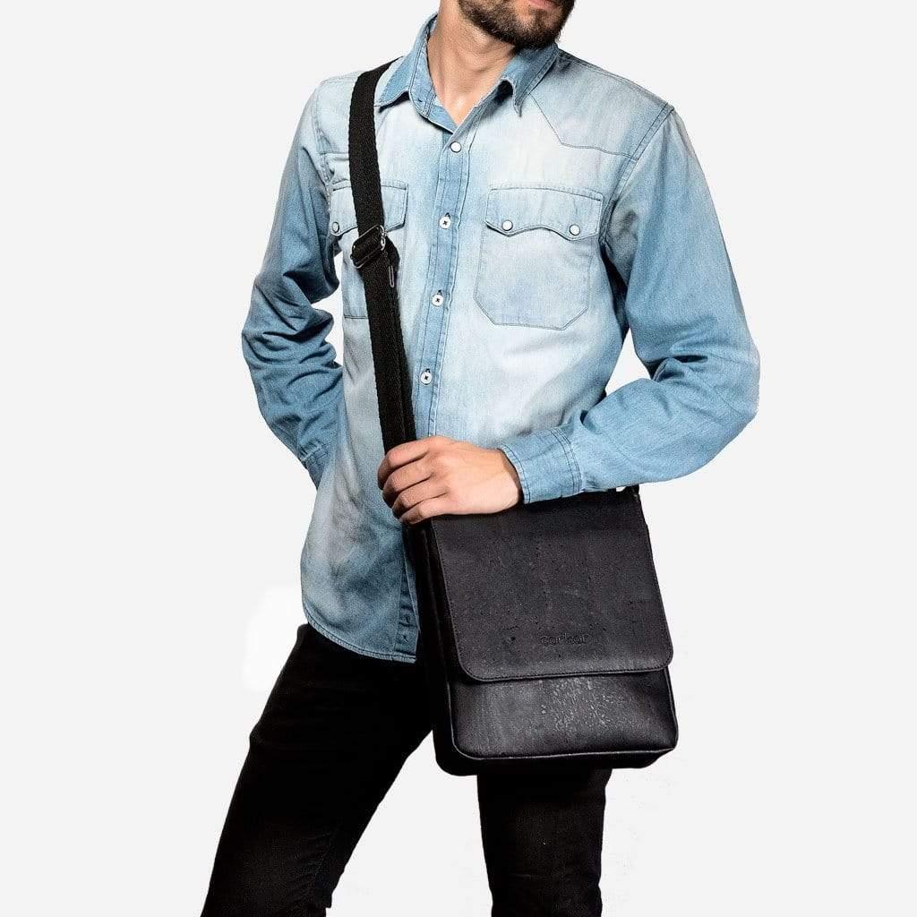 Cork Messenger Vegan Eco friendly Alternative to Leather Corkor