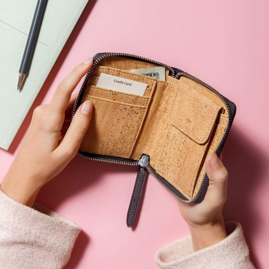 Women's cork on sale wallet