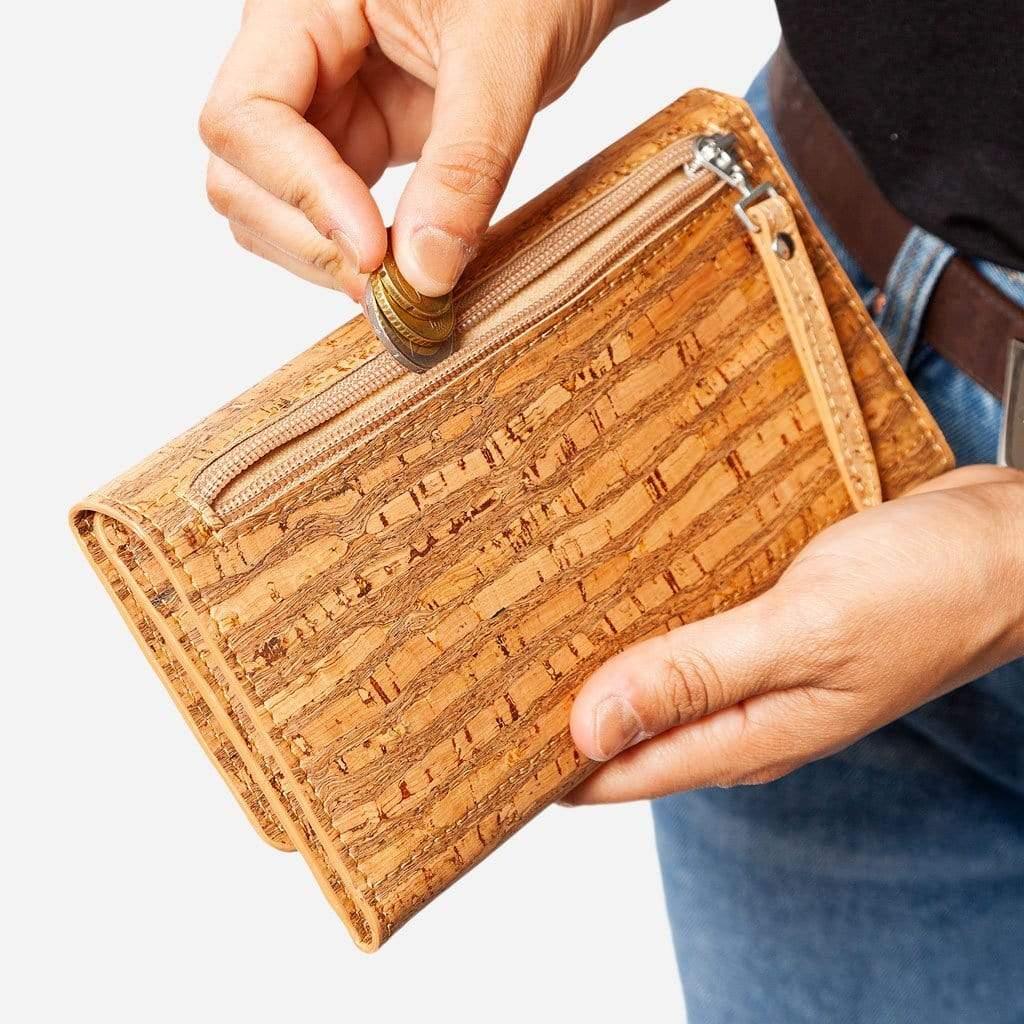 Women Cork Wallet Slim