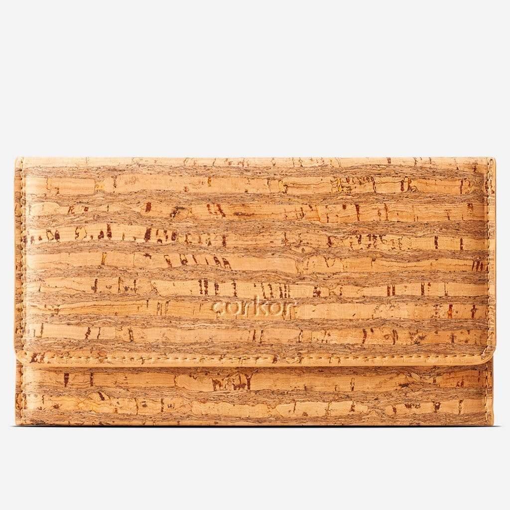 Corkor Wallets Zebra Women Cork Wallet Slim